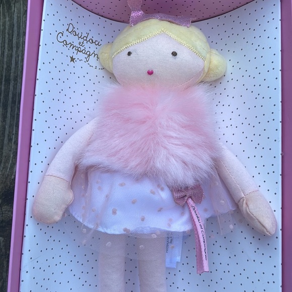 Brand New in Box 
Doudou et Compagnie Jolijou Girls' Cloth Doll Oriane 30cm Pink - Picture 6 of 9